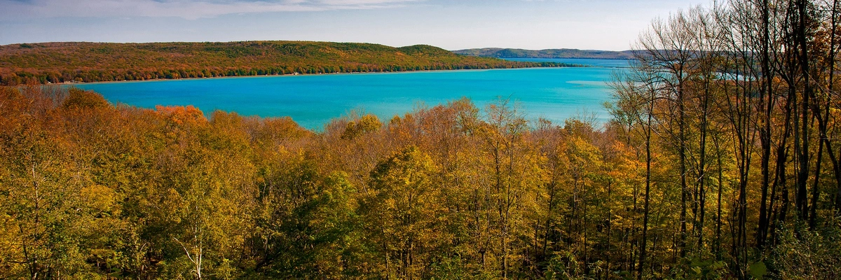 A Colorado mountain lake in the fall
