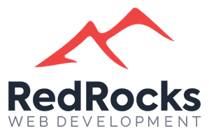 Red Rocks Web Development logo.